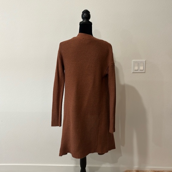 Rust Open Front Cardigan Sweater - Picture 3 of 4